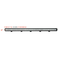 FireTech FT-MB-33-F-B Light Mini Brow Light 42" 33 LED 60 Degree Flo