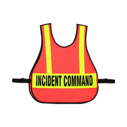 R&B RB-003L LARGE COMMAND VEST LARGE IC TRIAGE/MC REFLECTIVE STRIPS