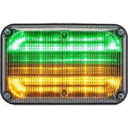 Federal Signal QL64C-AG QuadraFlare 6x4 Light, Flashing - Amber/Green