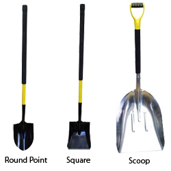 FireHooks SHV-S27 Scoop Shovel Aluminum with D Handle