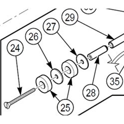 Federal Signal ZH7149-0A Washer for the Brake Pad