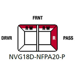 Federal Signal NVG18D-NFPA20-P  18" Navigator NFPA LightBar - Red/White, Passenger