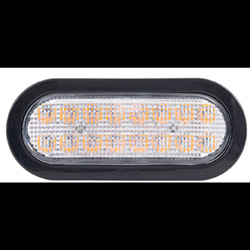 SoundOff ECVO62B2W-AFA 6" Oval Backup Light w/ Rubber Grommet & S