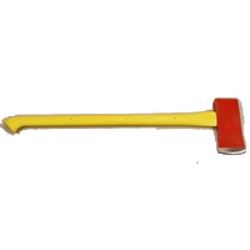 FireHooks FA-8 Firefighter Flat Head Axe, 8 lbs - Fiberglass Handle