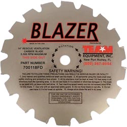 Team Blazer FD Carbide Tipped Rescue Blades - 12" and 14" - IN STOCK
