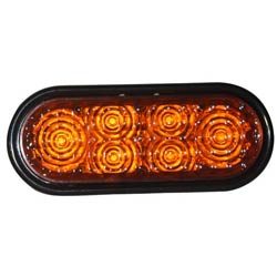 Star DLXTHU-1 LED 6" Oval, Bezel, Flashing, 10-30V