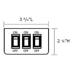 Star SP3860-3H Switch Panels 1 PK