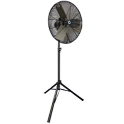 Schaefer Twister TW24B-TPQR 24" Oscillating Circulation Fan, Black OSHA Guards, Black Tripod Pedestal with Quick Release 1 PK