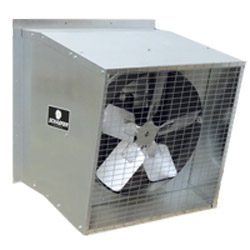 Schaefer 365S12 36" Galvanized Exhaust Fan in Slant Wall Housing, 5-Wing, 1/2 Hp, Belt Drive 1 PK