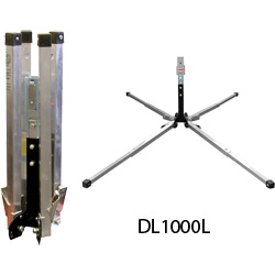 Dicke DL1000L Dynalite Sign Stand, 22" Legs w/Latch Panel Holder