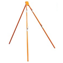 Dicke T55 Tripod Sign Stand, Powder Coated Orange