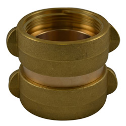 South Park DF4402AB Adapter, Double Female, Rocker Lug, 1.5 NST X 1.5 NST Brass Finish