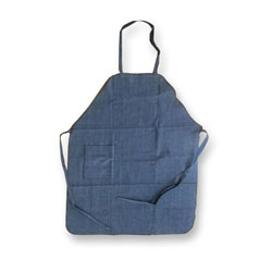 Chicago Protective 532-1PE Blue Shop Denim Apron with One Waist Pock