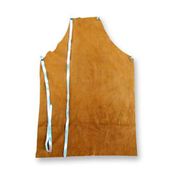 Chicago Protective 539-CL 39" Rust or Grey Split Leather Bib Apron